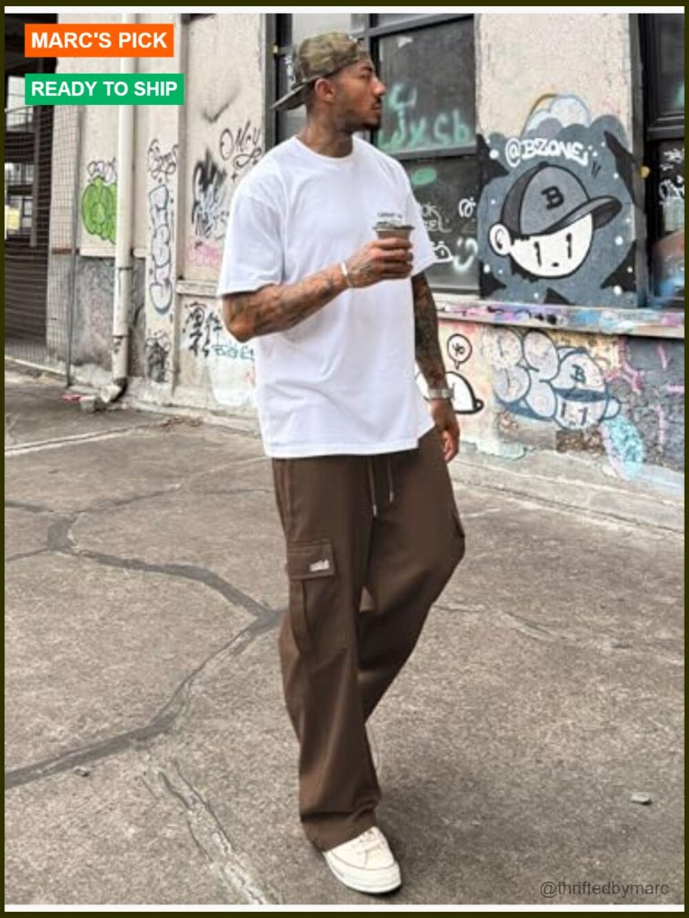 Cargo Work Pants Drawstring Casual Joggers Hiking Outdoor Track Sweatpants - Picture 4 of 6